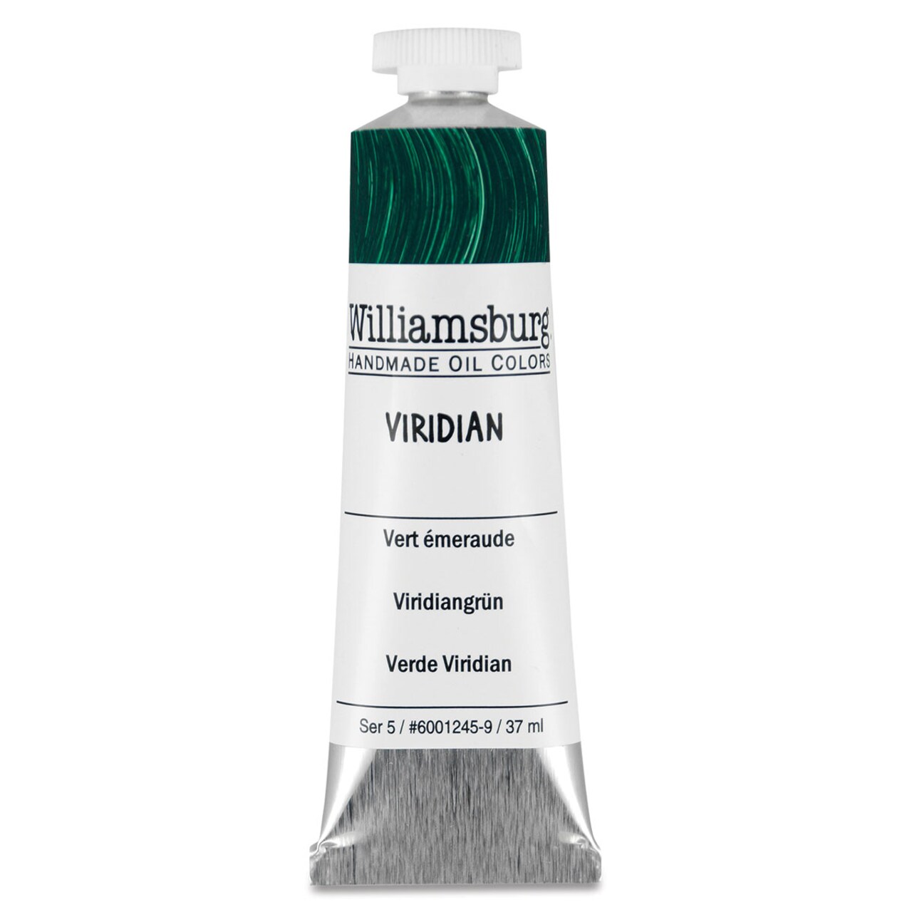 Williamsburg Handmade Oil Paints - Viridian Green, 37 ml tube